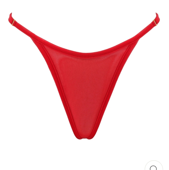 Red Laina rauma adjustable mesh thong - Picture 2 of 3